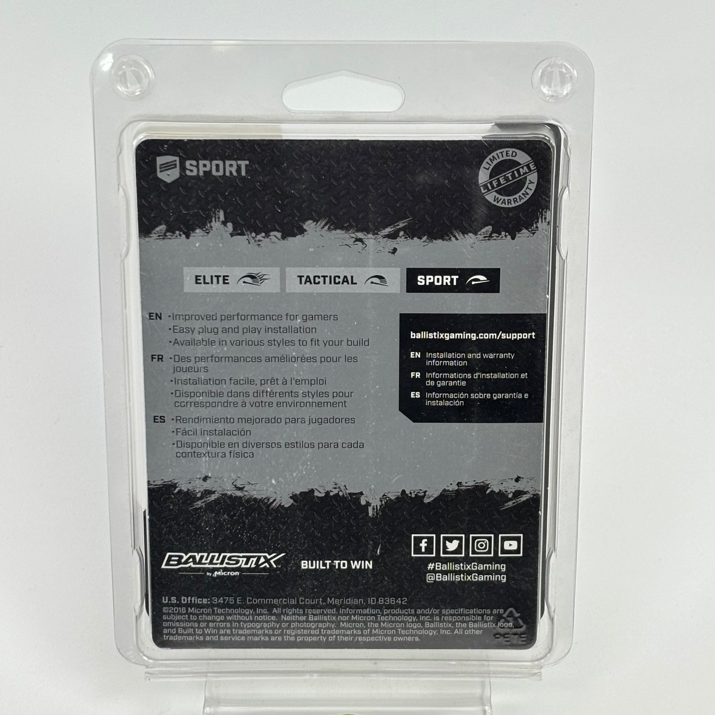 Ballistix Sport 8GB (2x4GB) RAM DDR4 2400MHz