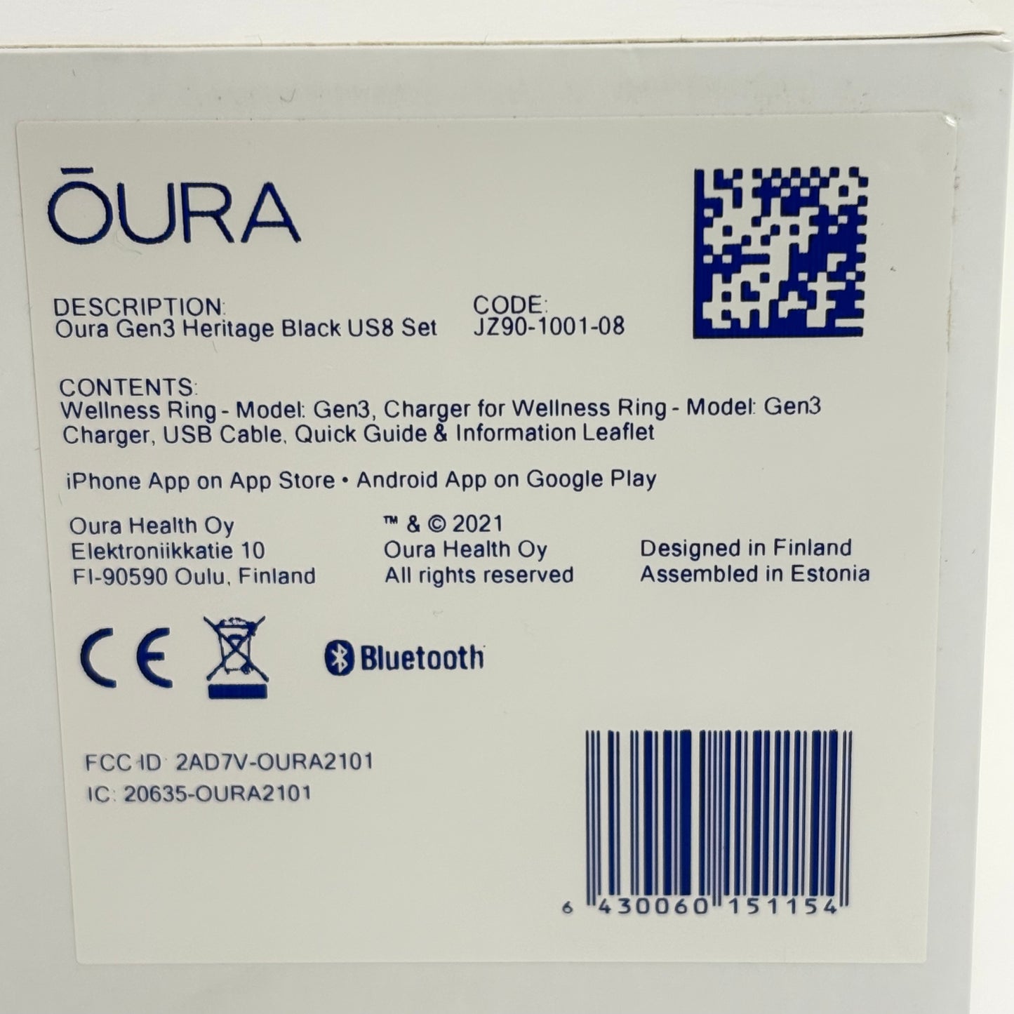 Oura Gen3 Heritage Smart Ring JZ90-1001-08