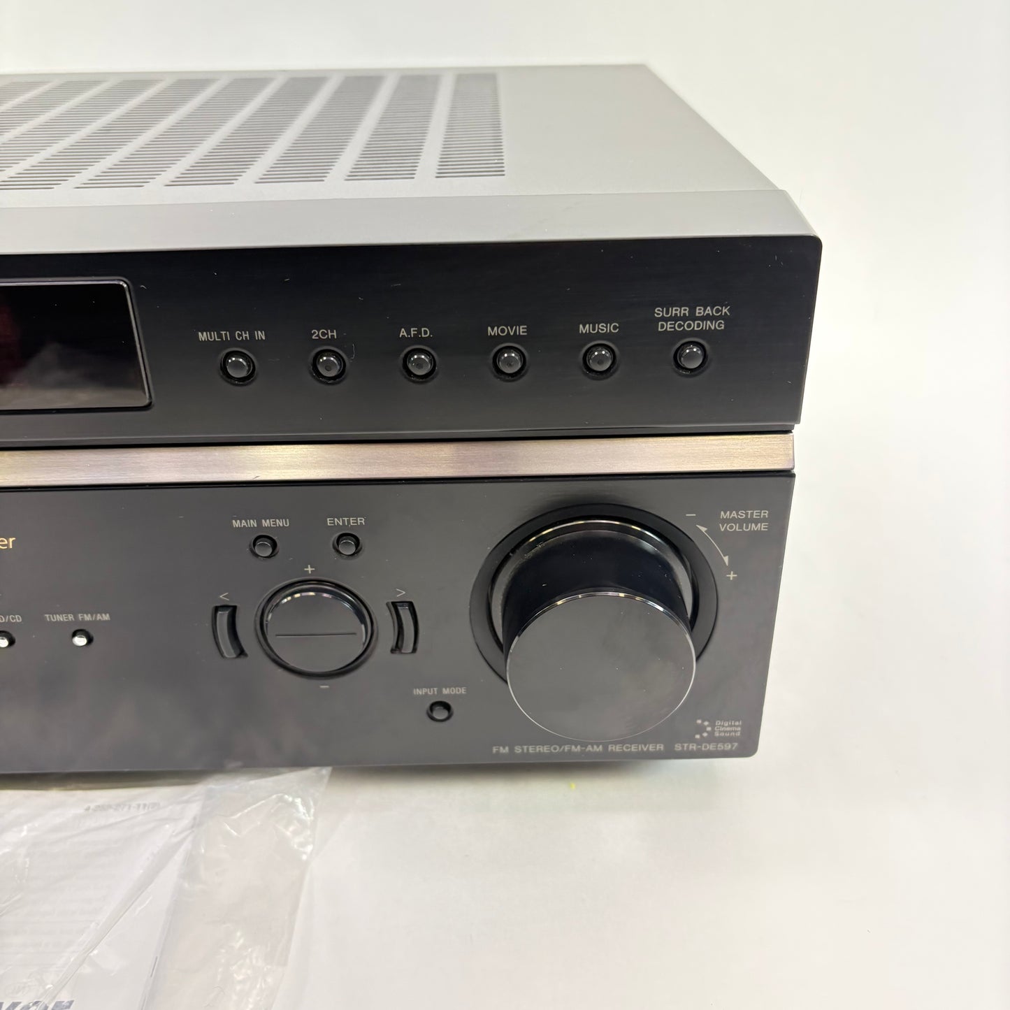 Sony STR-DE597 220W 8-16 ohm 6 Channel AV Receiver AMPG1US1BLK