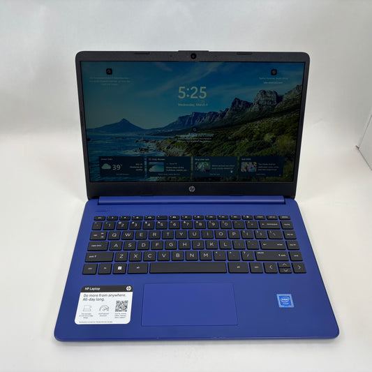 HP Laptop 14-DQ0055DX 14" Celeron N4120 1.1GHz 4GB RAM 64GB Intel UHD 600