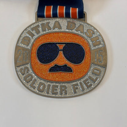 2015 Chicago Bears NFL Soldier Field Ditka Dash Race Finisher Medal w/ Ribbon