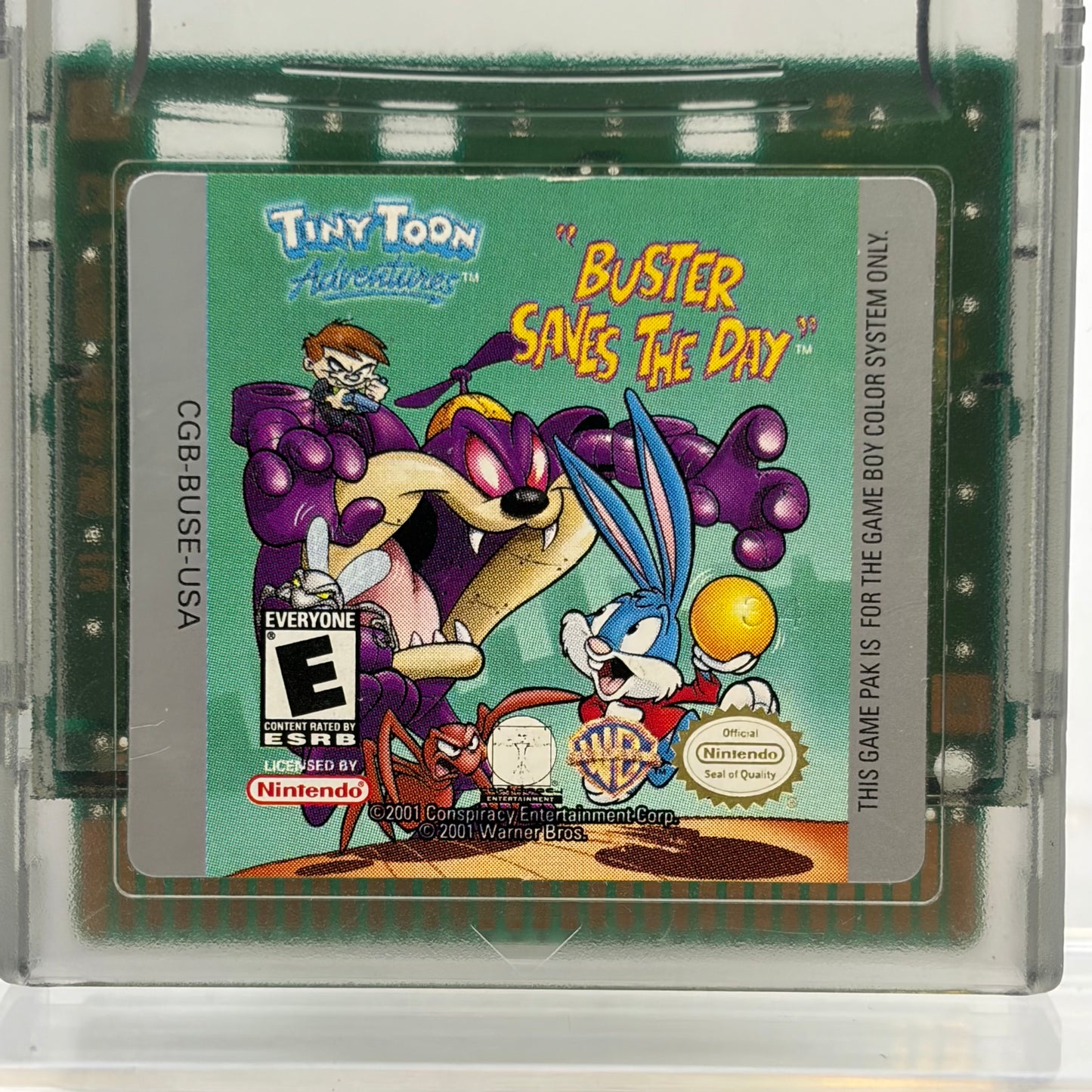 Tiny Toon Adventures "Buster Saves the Day" (Nintendo GameBoy Color, 2001) Works