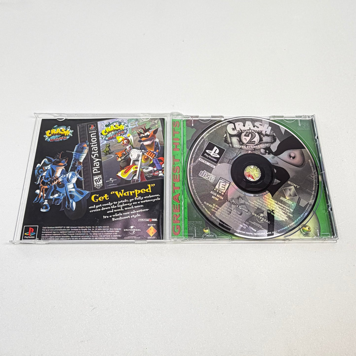 Lot of 2 Sony PlayStation 1 PS1 Crash Bandicoot Games