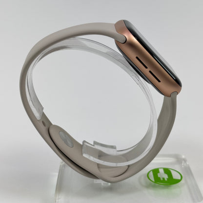 Unlocked Apple Watch SE 1st Gen 40MM Rose Gold Aluminum Beige Sport Band A2353
