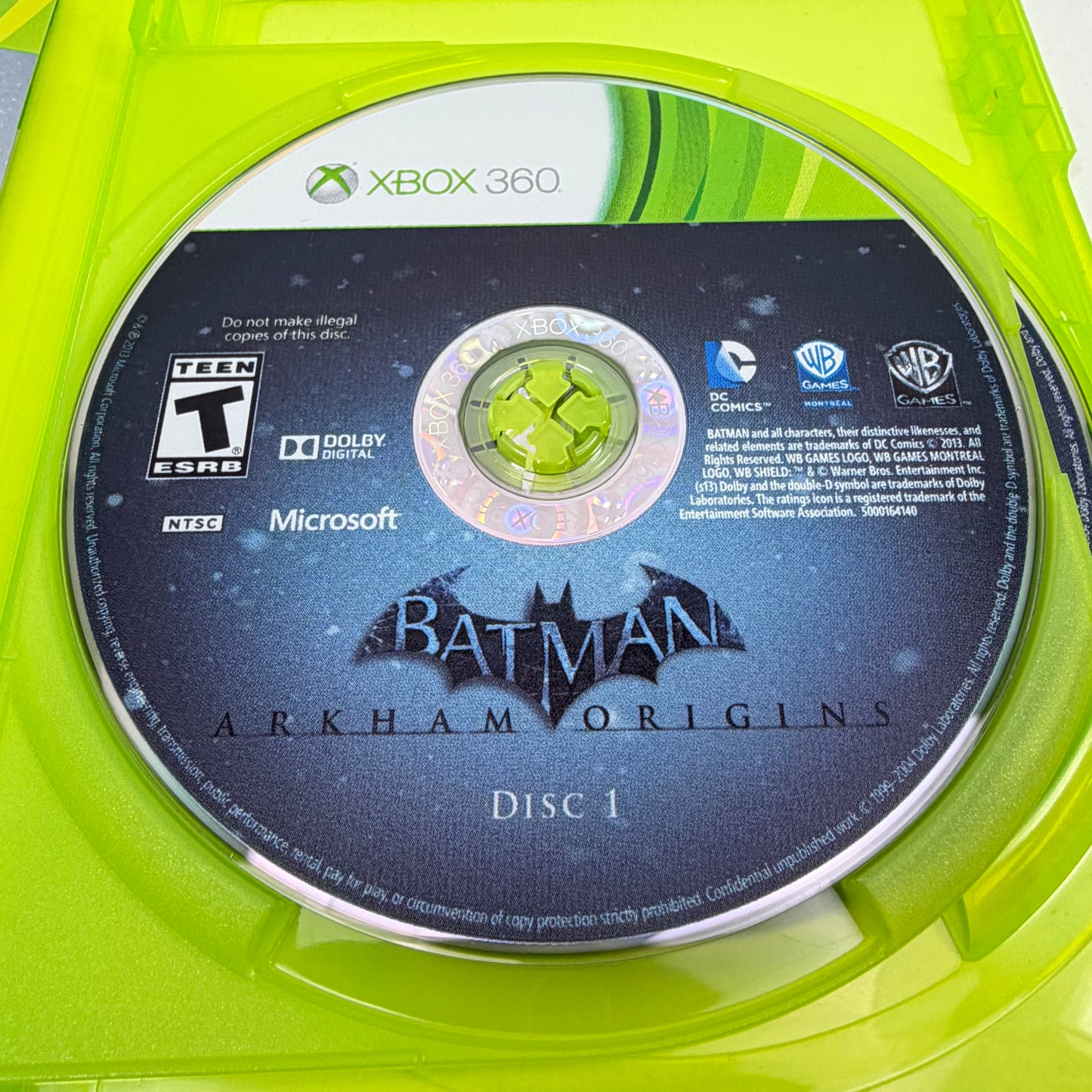 Lot of 3 Microsoft Xbox 360 Batman Games
