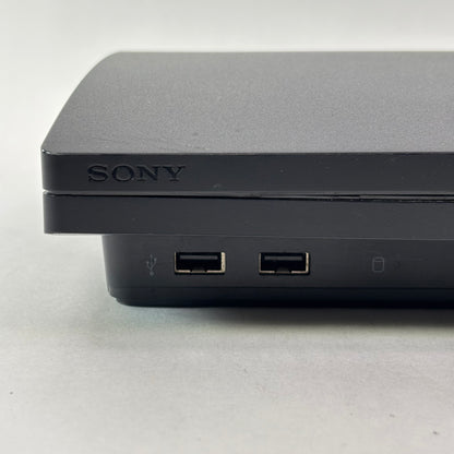 Sony PlayStation 3 Slim PS3 320GB Black Console Gaming System CECH-3001B - READ