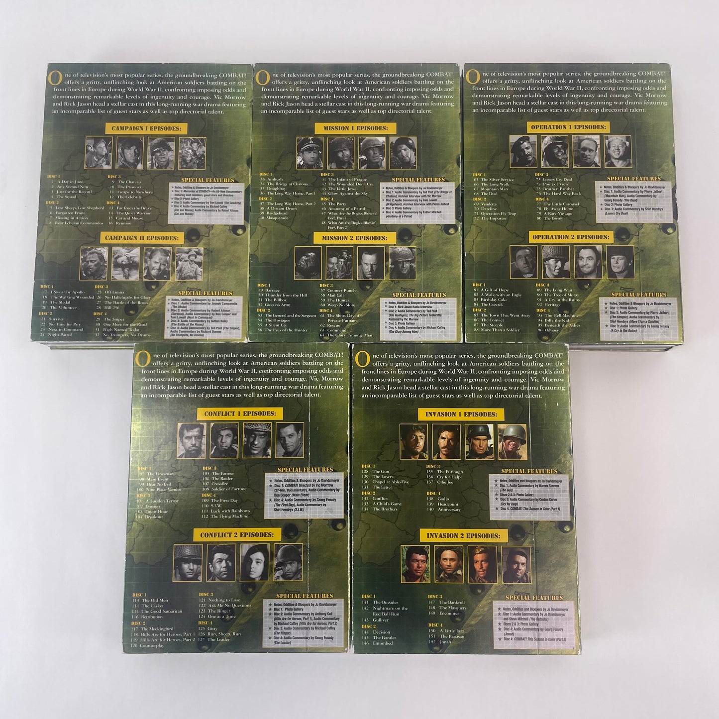 COMBAT the Complete Series Seasons 1-5 - (DVD 40 Disc Box Set)