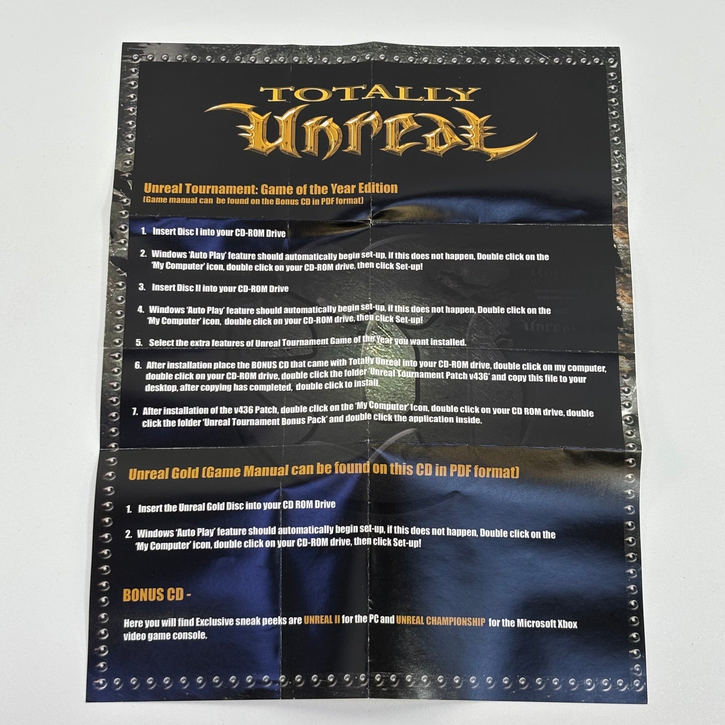 Totally Unreal (PC, 2001) and Quake III Arena (PC, 1999) w/Strategy Guide