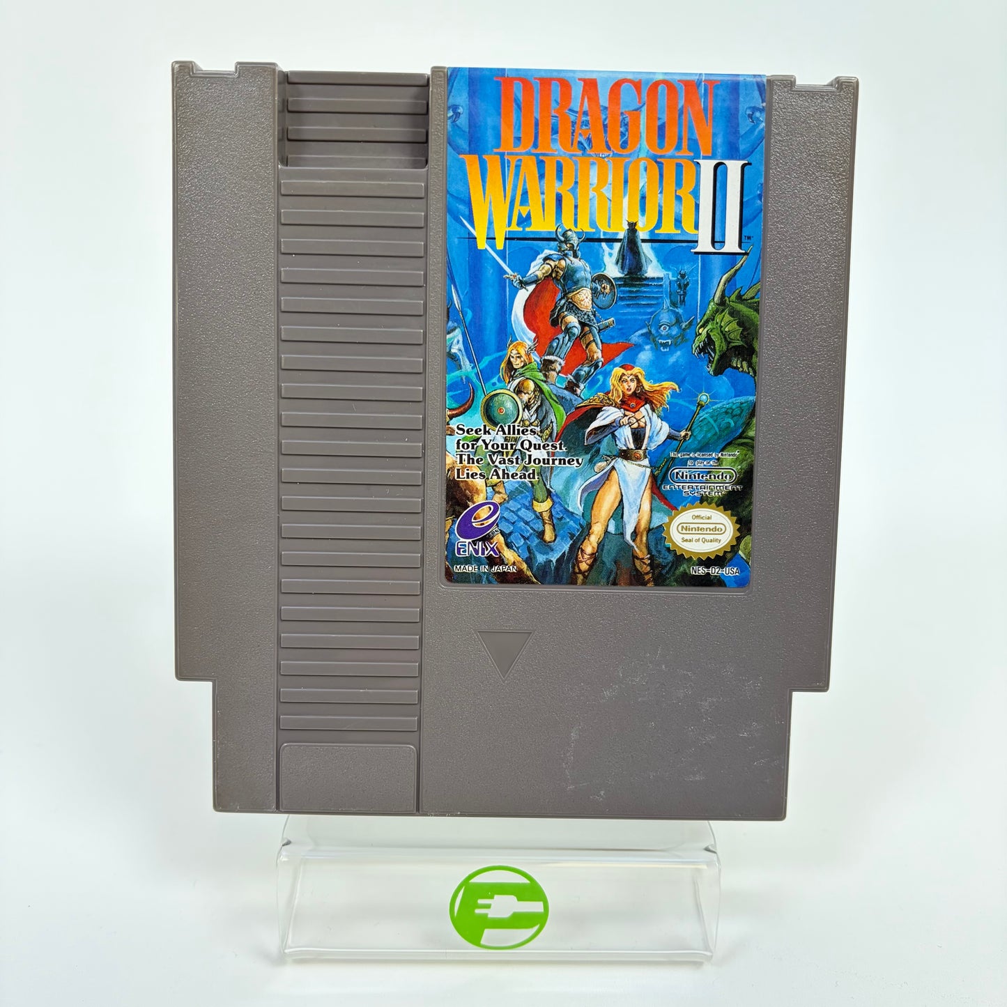 Lot of 2 Nintendo NES Games Dragon Warrior 1 and 2 Tested Works