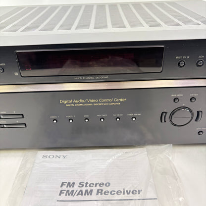 Sony STR-DE597 220W 8-16 ohm 6 Channel AV Receiver AMPG1US1BLK