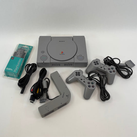 Sony PlayStation 1 PS1 Gray Console Gaming System SCPH-1001 Bundle