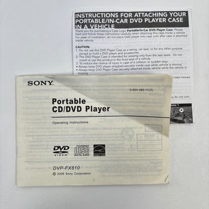 Sony DVP-FX810 Portable DVD Player with Rechargeable Battery Pack NP-FX110