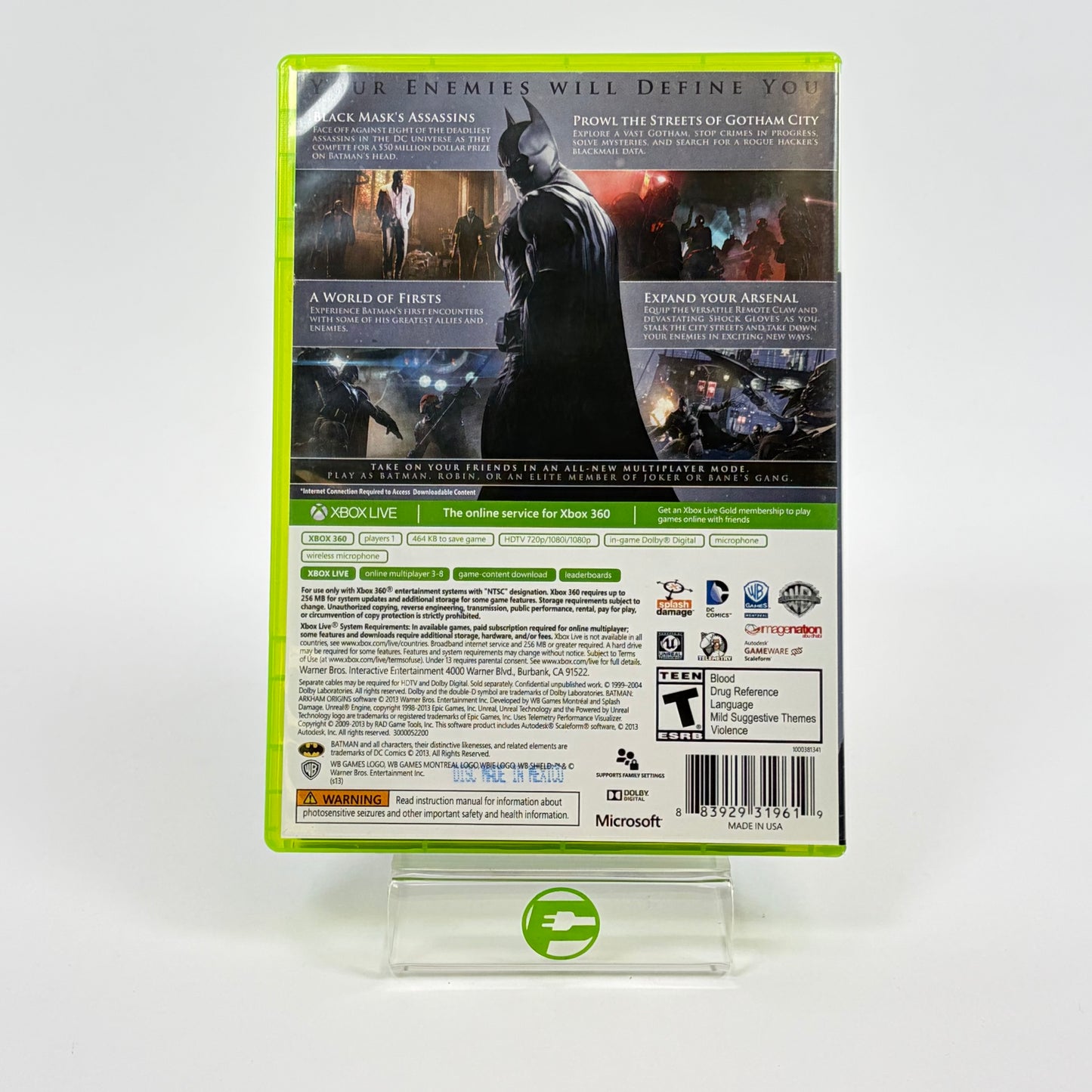 Lot of 3 Microsoft Xbox 360 Batman Games