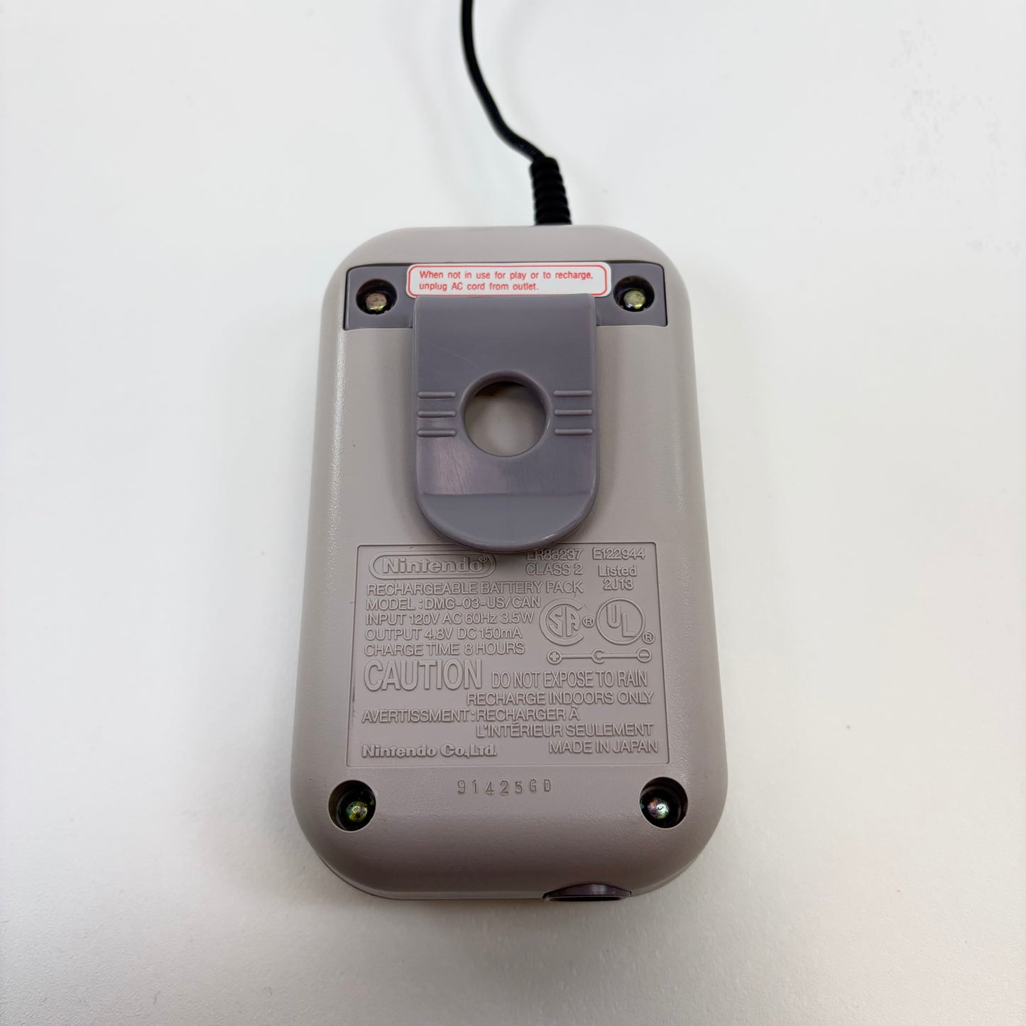 Nintendo Gameboy Rechargeable Battery Pack Gray DMG-03