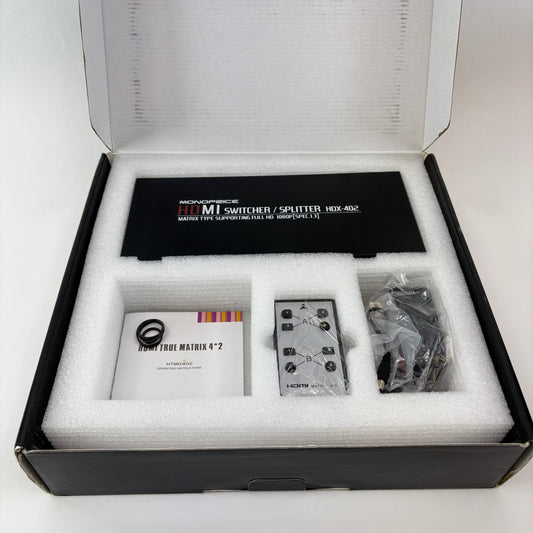 New MonoPrice HDMI Switcher / Splitter 4-Port HDX-402