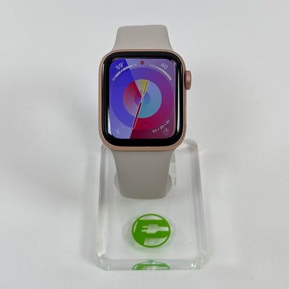 Unlocked Apple Watch SE 1st Gen 40MM Rose Gold Aluminum Beige Sport Band A2353