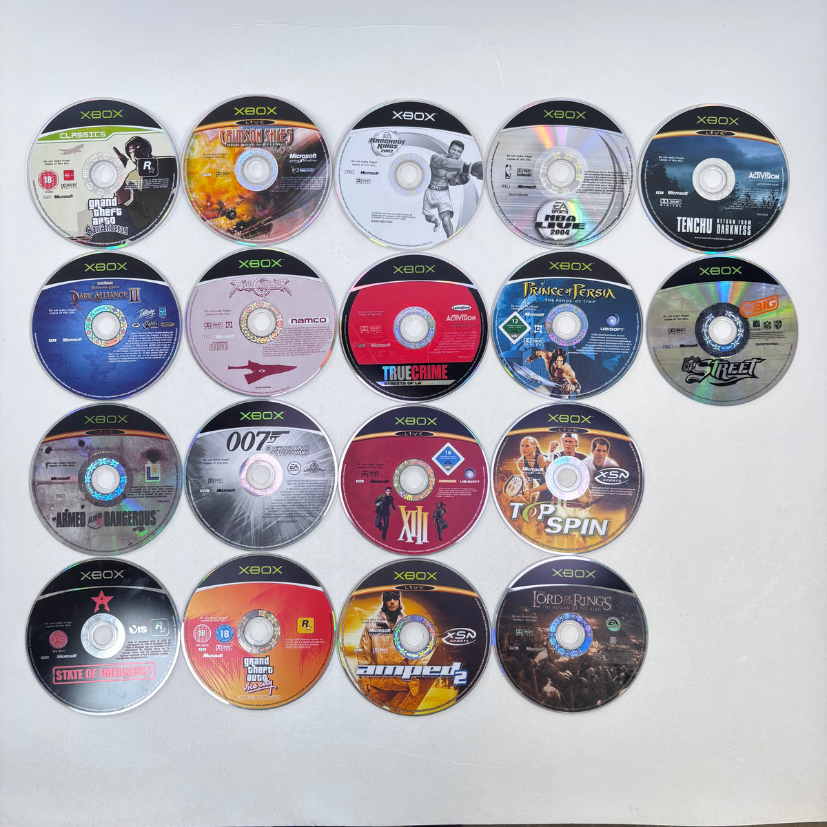 Lot of 34 Original Xbox Games (PAL) - Sports, FPS, Fighting, GTA, and More
