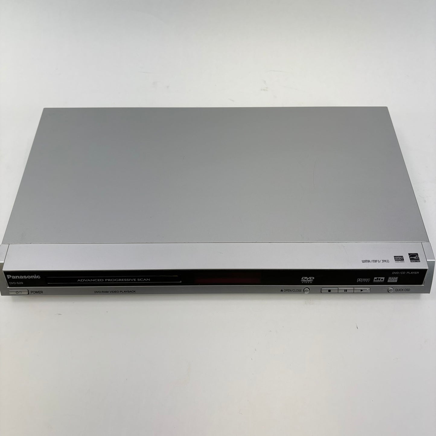 Panasonic DVD-S29 CD/DVD Player Advanced Progressive Scan GC-5713