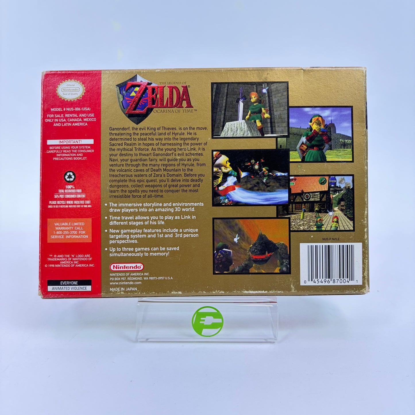 Zelda Ocarina of Time (Nintendo 64 N64, 1998)