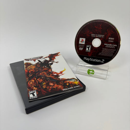 Final Fantasy VII Dirge of Cerberus (Sony PlayStation 2 PS2, 2006) Game & Manual