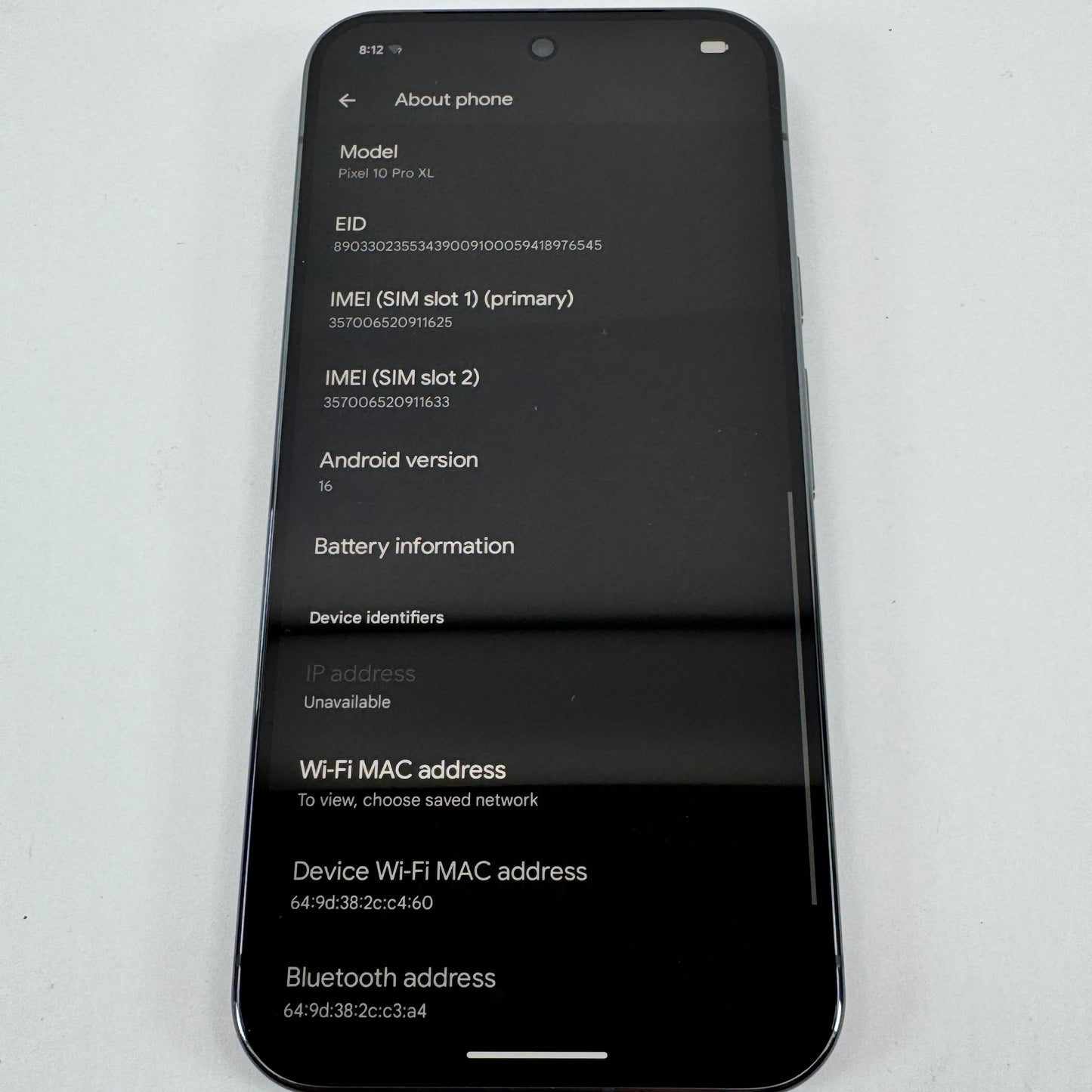 Unlocked Google pixel 10 pro xl 256GB Obsidian GA09602-US