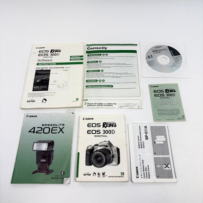 Canon EOS 300D 6.3 Digital SLR DSLR Camera