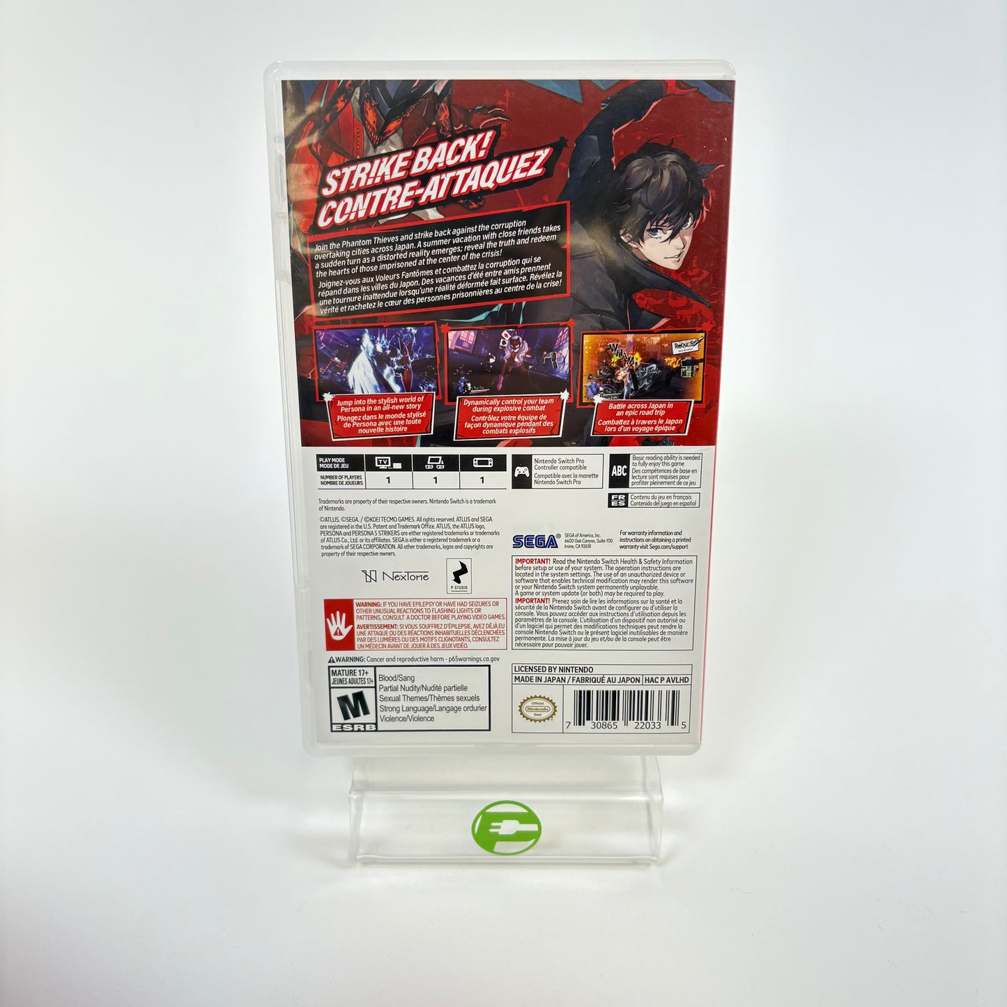 Persona 5 Strikers (Nintendo Switch, 2021) Tested Works