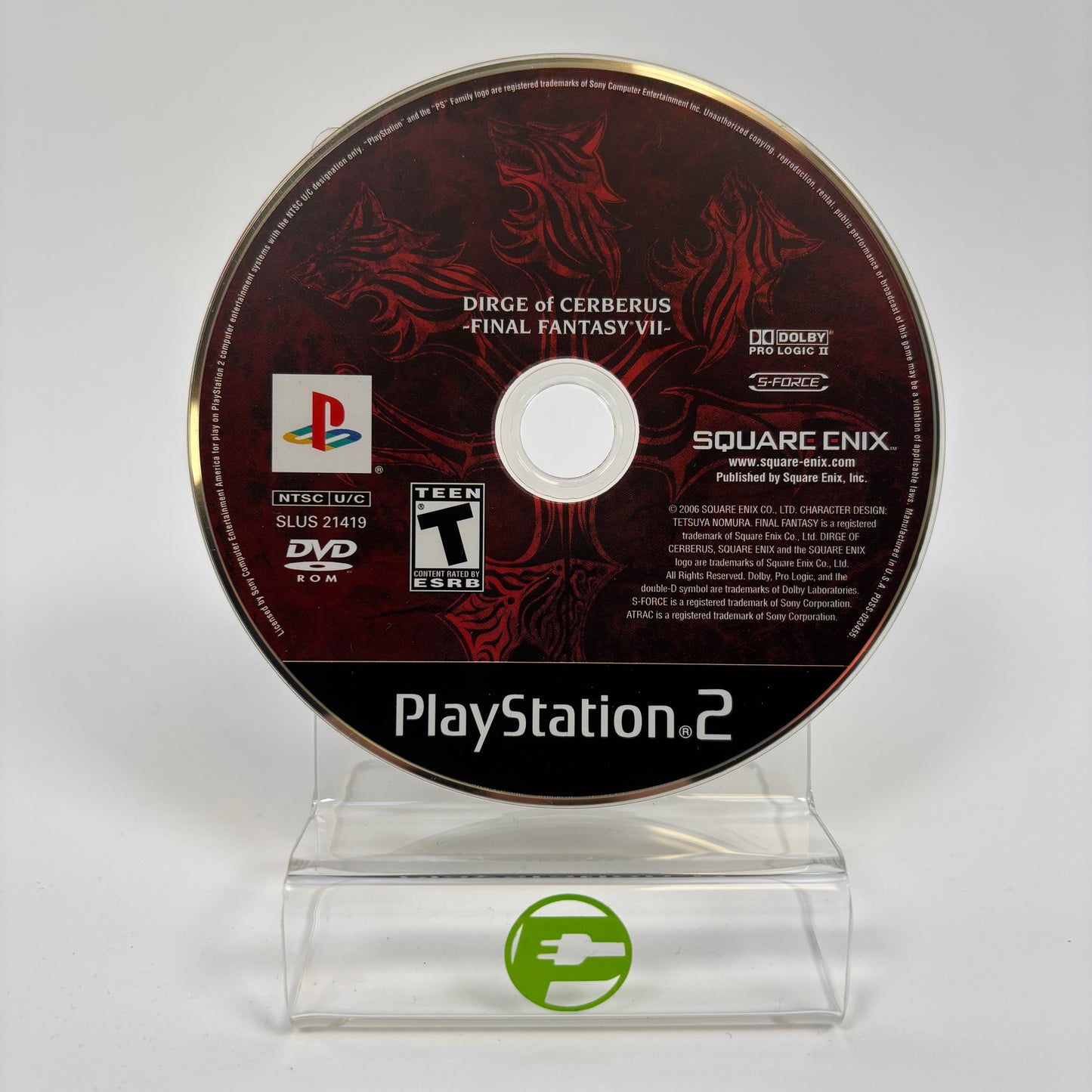 Final Fantasy VII Dirge of Cerberus (Sony PlayStation 2 PS2, 2006) Game & Manual