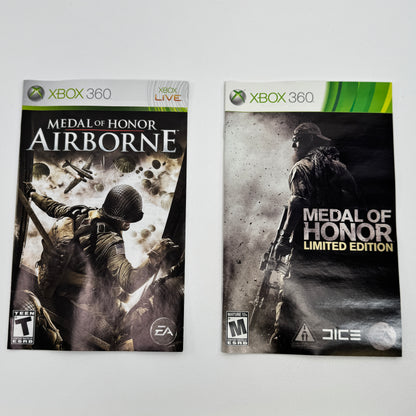 Lot of 2 Medal of Honor Airborne, Medal of Honor Limited Edition Xbox 360 Games