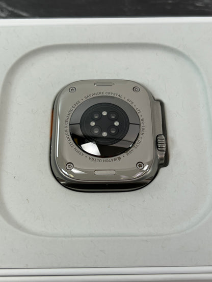 Unlocked Apple Watch Ultra 2 49MM White Titanium White Ocean Band MREJ3LL/A