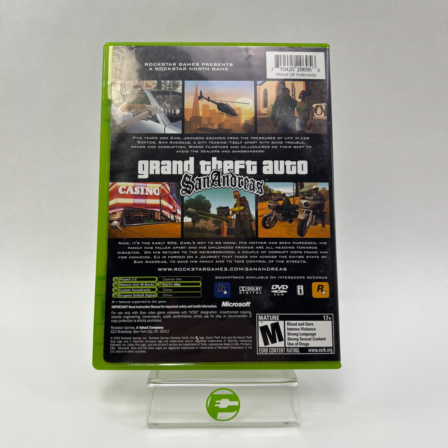 Grand Theft Auto San Andreas (Microsoft Xbox, 2005)