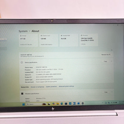 HP EliteBook 650 G10 15.6" i7-1355U 1.7GHz 16GB RAM 512GB SSD