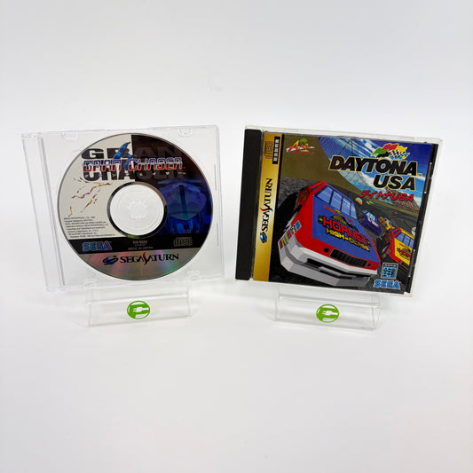 Lot of 2 Sega Saturn Driving Games: Gran Chaser and Daytona USA Japan
