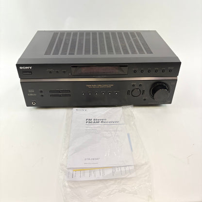 Sony STR-DE597 220W 8-16 ohm 6 Channel AV Receiver AMPG1US1BLK