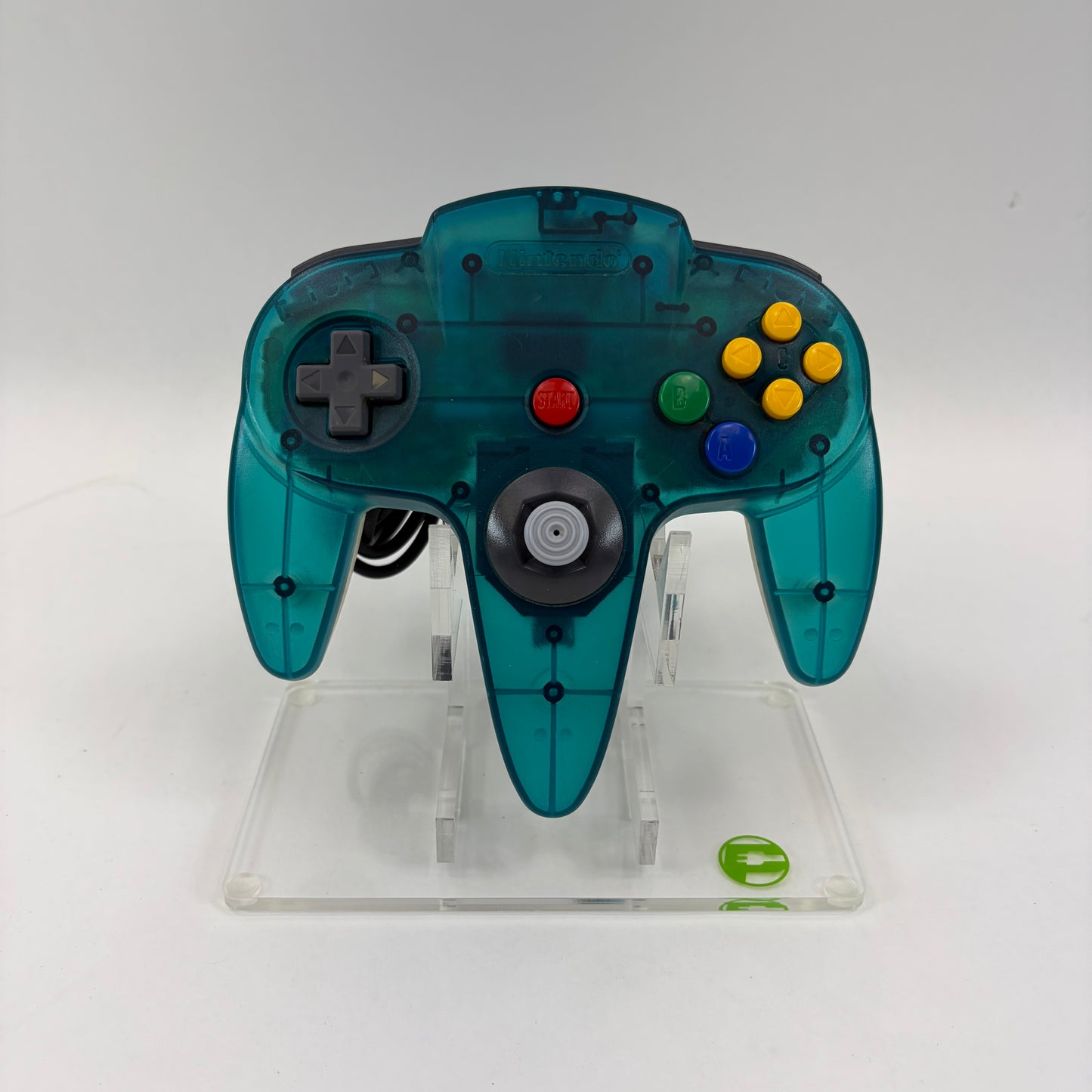 Nintendo 64 N64 Original Controller Clear Ice Blue / Clear