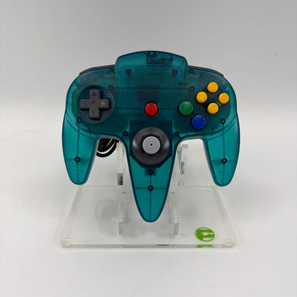 Nintendo 64 N64 Original Controller Clear Ice Blue / Clear
