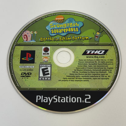 SpongeBob SquarePants: Battle for Bikini Bottom (Sony PlayStation 2 PS2, 2003)
