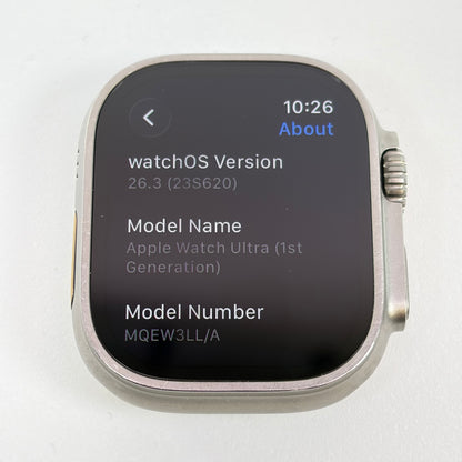 Unlocked Apple Watch Ultra 49MM Natural Titanium