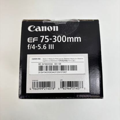 Canon EF EF 75-300mm 75-300mm f/4-5.6 III Zoom Lens
