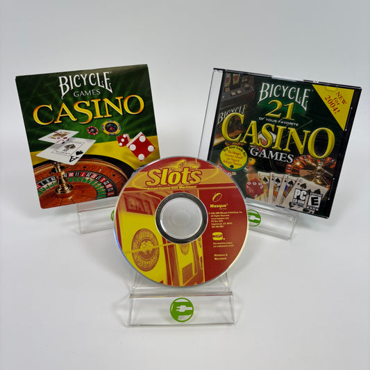 Bicycle Games (2001 & 2003) and Slots: Actual Casino Slot Machines (Games Only)