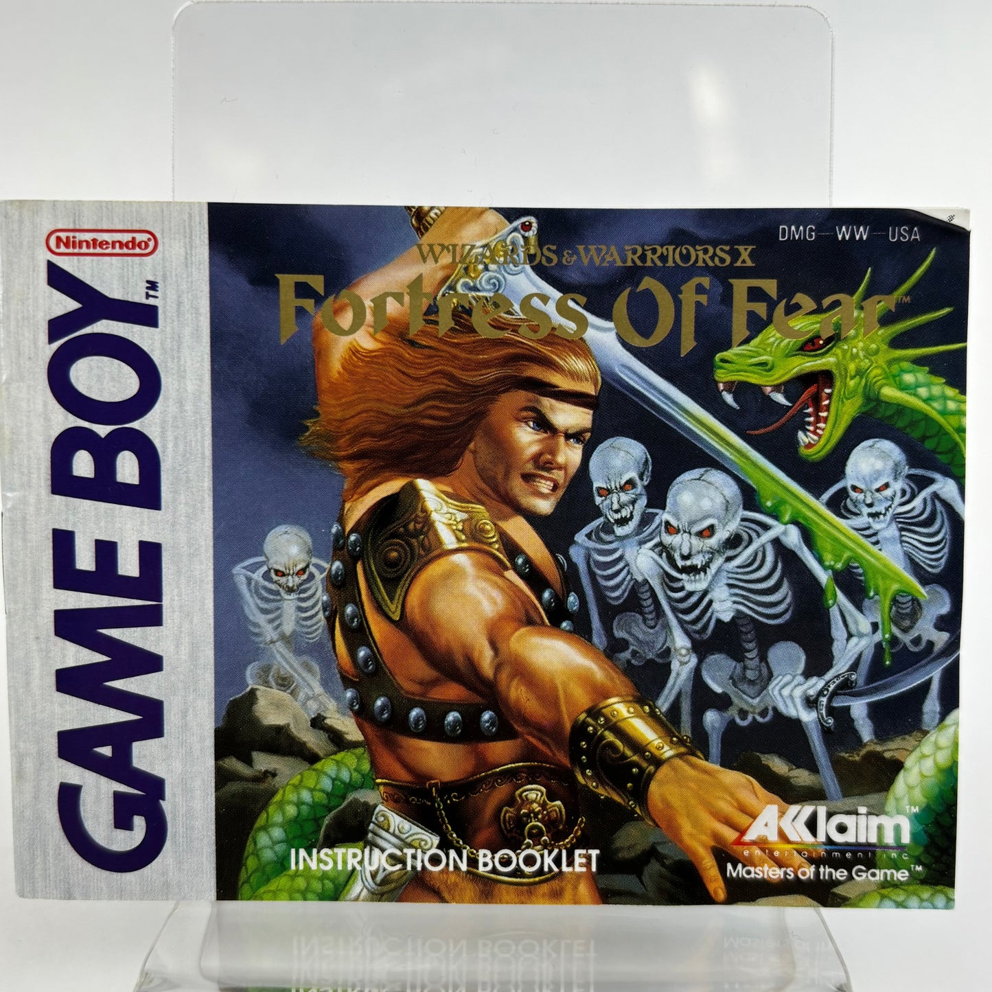 Wizards & Warriors X Fortress Of Fear (Nintendo GameBoy, 1990) Tested works