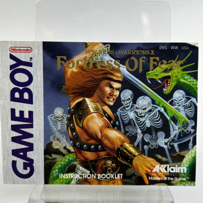 Wizards & Warriors X Fortress Of Fear (Nintendo GameBoy, 1990) Tested works