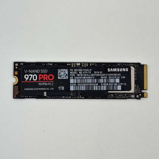 Samsung 2280mm 970 Pro 1TB M.2 NVMe Gen 3.0 x 4 SSD MZ-V7P1T0