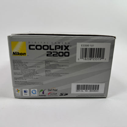 Nikon COOLPIX 2200 2.0MP Compact Camera