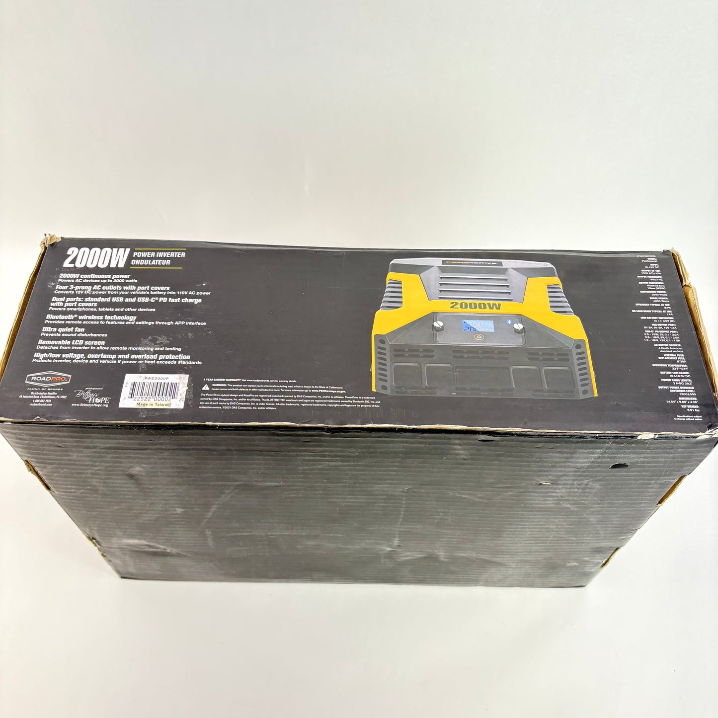 New Power Drive Plus 2000W Power Inverter PWD2000P + Install Kit Circuit Breaker