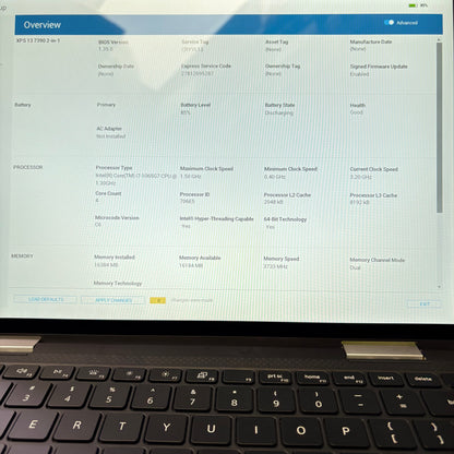 Dell XPS 7390 2-IN-1 13.3" i7-1065G7 1.3GHz 16GB RAM 512GB SSD
