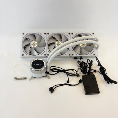 Lian Li Galahad 360mm AIO CPU Water Cooler HS2LCD36TW - 3X 120mm RGB Fans