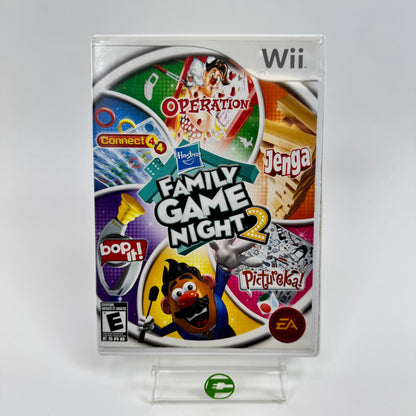 Lot of 3 Hasbro Family Game Night (1, 2, and 3) Wii Games CIB