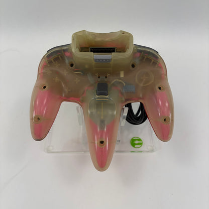 Nintendo 64 N64 Original Controller Watermelon Red / Clear