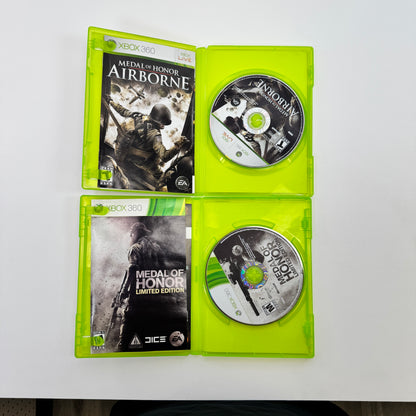 Lot of 2 Medal of Honor Airborne, Medal of Honor Limited Edition Xbox 360 Games